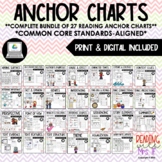 Reading Anchor Charts & Graphic Organizers: Complete Bundle (PRINT & DIGITAL)