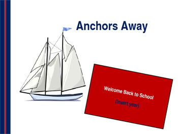 Preview of Anchor or Nautical Theme Open House Powerpoint
