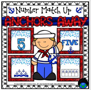 Preview of Anchors Away Number Match Up