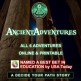 Ancient Adventures ONLINE & PRINTABLE! ALL 6! Reading & Li