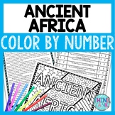 Ancient Africa Color by Number, Reading Passage and Text Marking