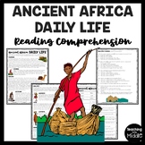 Ancient Africa Daily Life Informational Text  Reading Comp