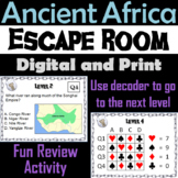 Kingdoms of Ancient Africa Activity Escape Room (Ghana, Ma