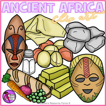 Preview of Ancient Africa realistic clip art