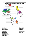 Ancient African Civilizations Mapping Worksheet