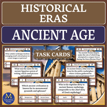 Preview of Ancient Age Quiz: Task Cards