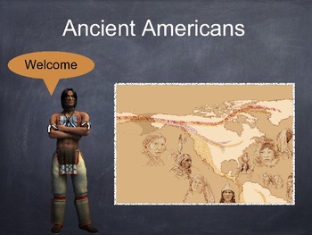 Preview of Ancient Americans PowerPoint Presentation with quiz