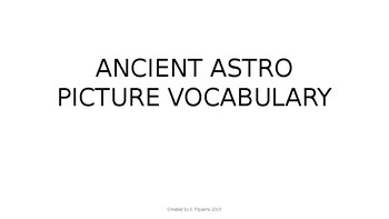 Preview of Ancient Astronomy Picture Vocabulary