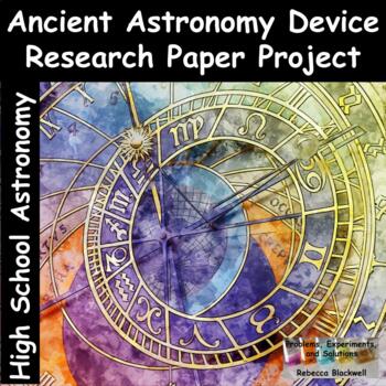 Preview of Ancient Astronomy Research Project (editable)