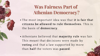 Preview of Ancient Athens Democracy Presentation, Scaffolded Notes - Alberta Grade 6 Social