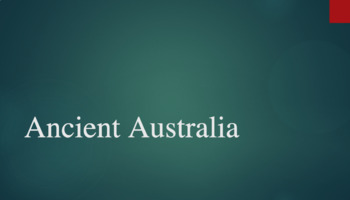 Preview of Ancient Australia Megafauna Indigenous Australians PowerPoint Worksheet