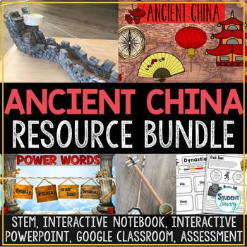 Preview of Ancient China Activities Curriculum Map Projects Timeline STEM Reading Passages