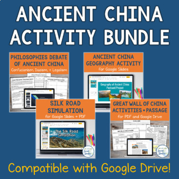 Preview of Ancient China Activities Bundle | Geography Activity, Debate, Simulation
