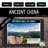 Ancient China Activities Digital Resource for Google Slide