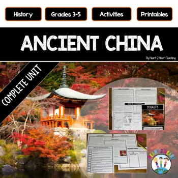 Preview of Ancient China Activities Dynasties Geography Worksheets Map Great Wall Silk Road