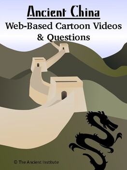 Preview of Ancient China: Cartoon Videos & Questions: In-Person or Online Learning