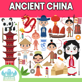 Preview of Ancient China Clipart (Lime and Kiwi Designs)