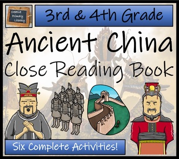 Preview of Ancient China Close Reading Comprehension Book | 3rd Grade & 4th Grade