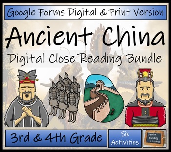Preview of Ancient China Close Reading Passages | Digital & Print | 3rd Grade & 4th Grade