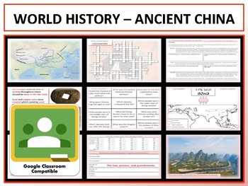 Preview of Ancient China - Complete Unit - Google Classroom Compatible