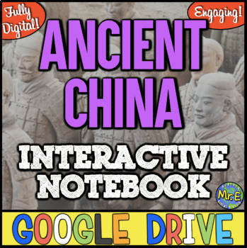 Preview of Ancient China Distance Learning Digital Interactive Notebook | Google Ready