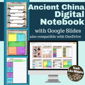 Preview of Ancient China Digital Interactive Notebook Activities
