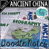 Ancient China Doodle Notes for the Xia, Shang, Zhou, Qin &