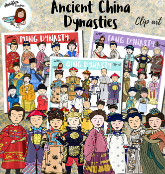 Preview of Ancient China clip art- Dynasties Bundle