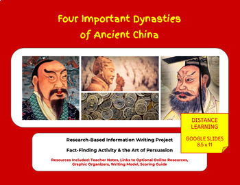 Preview of Ancient China Dynasties Project | Distance Learning
