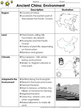 Preview of Ancient China: Environment Study Guide Outline - Environment