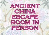 Ancient China Escape Room