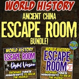 Ancient China Escape Room BUNDLE | Traditional + Distance 