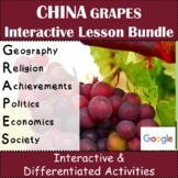 Ancient China GRAPES Unit Bundle 6 Google Lessons & Print-