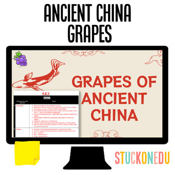 Preview of Ancient China GRAPES Google Slides