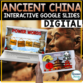 Preview of Ancient China Google Classroom Distance Learning |  China Google Slides