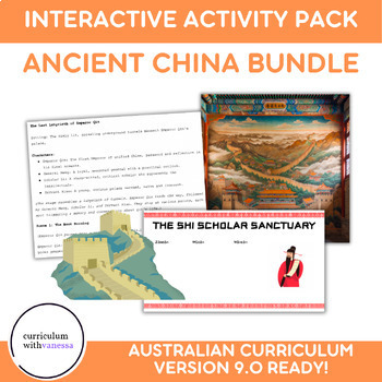 Preview of Ancient China Hands-On BUNDLE: Interactive Fun Classroom Activities