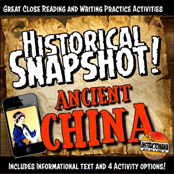 Preview of Ancient China Historical Snapshot Close Reading Investigation