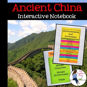 Preview of Ancient China Interactive Notebook Graphic Organizers