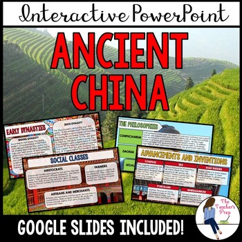 Preview of Ancient China Interactive PowerPoint Notes (Google Slides Compatible)