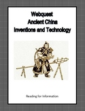 Ancient China Inventions and Technology Webquest - Ancient