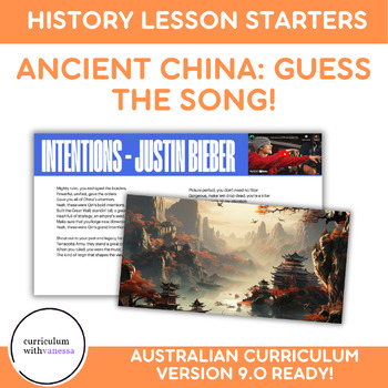 Preview of Ancient China Melodies: Guess the Song Game - Interactive History Starters