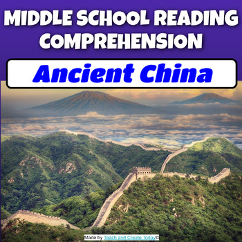 Preview of Ancient China Middle School Reading Comprehension Passages For History