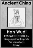 Ancient China - No Prep - Research Worksheet - Han Wudi