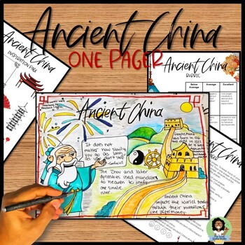Preview of Ancient China One Pager Activity