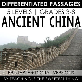 Preview of Ancient China: Passages - Distance Learning Compatible