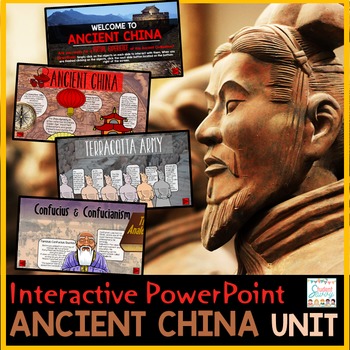 Preview of Ancient China PowerPoint Google Slides - Google Classroom Activities Timelines