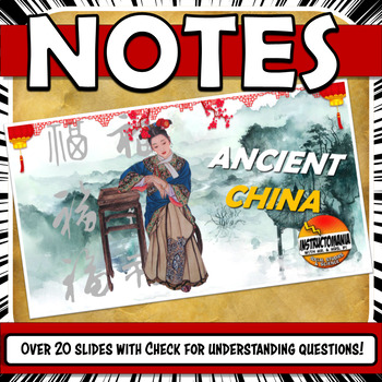 Preview of Ancient China PowerPoint NOTES Zhou, Shang, Qin, Han, and Shang Dynasties