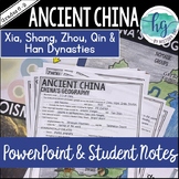 Ancient China PowerPoint and Guided Notes {Xia,Shang,Zhou,