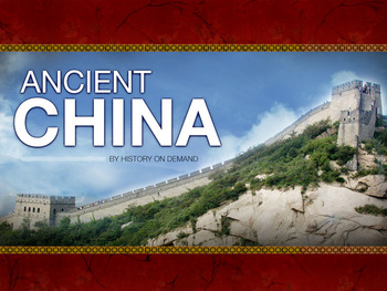 Preview of Ancient China PowerPoint with Guided Outline