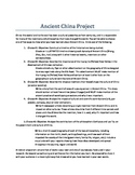 Ancient China Project